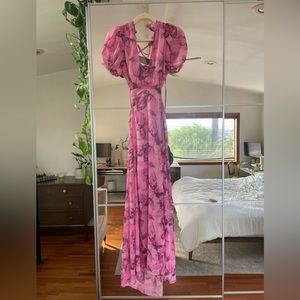 Pink butterfly dress